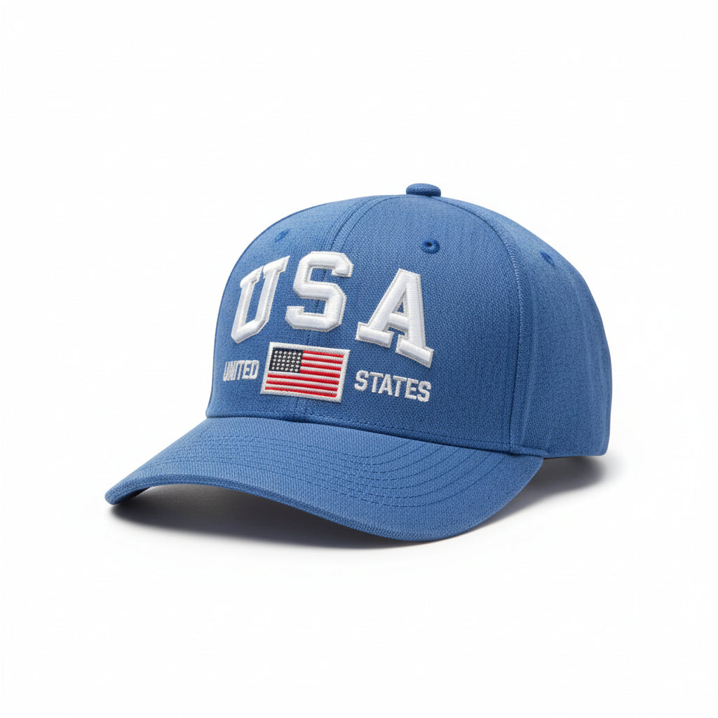 USA 250th Birthday Blue Embroiderred Hat