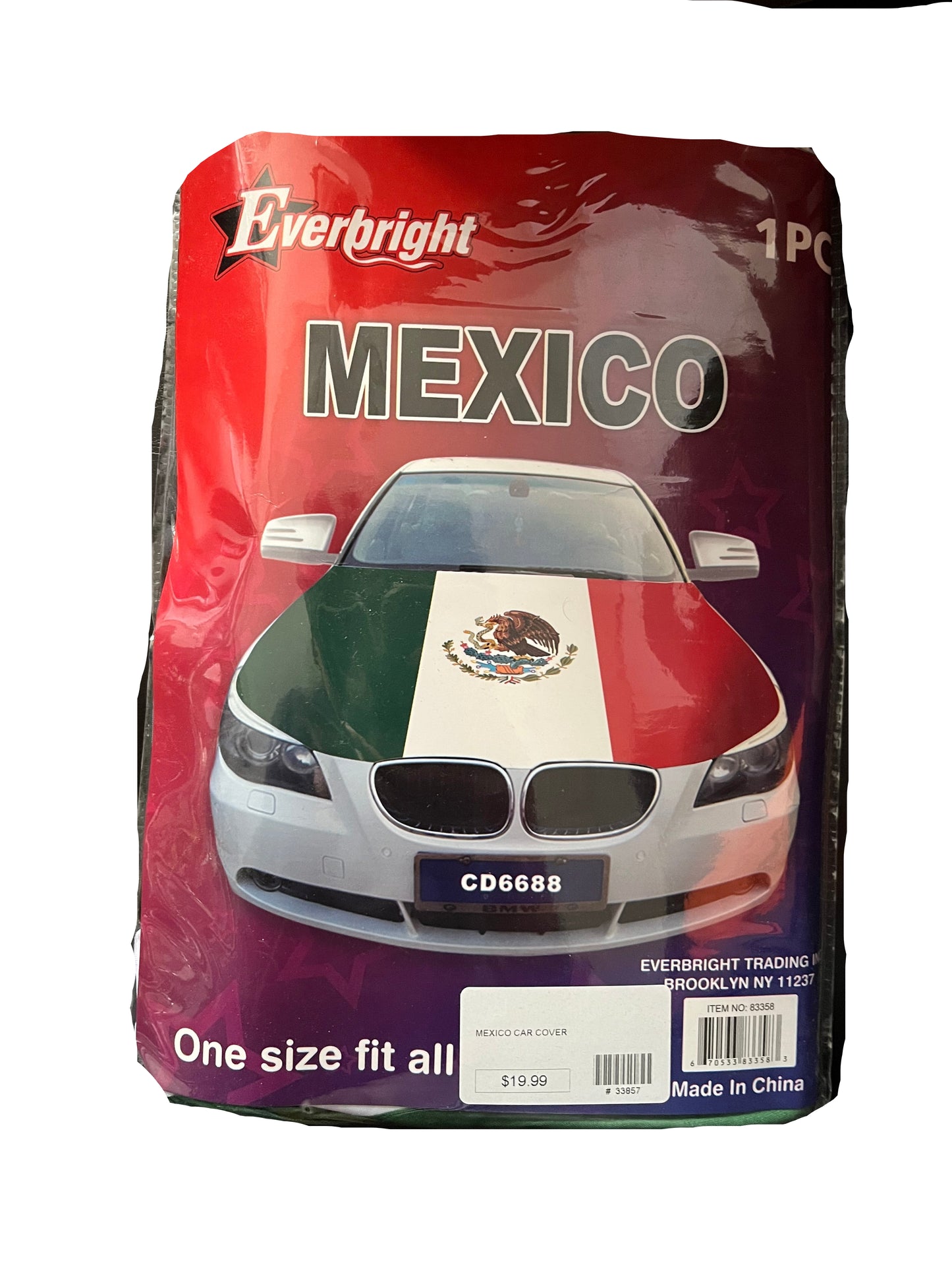 Mexico Flag Car Hood Cover