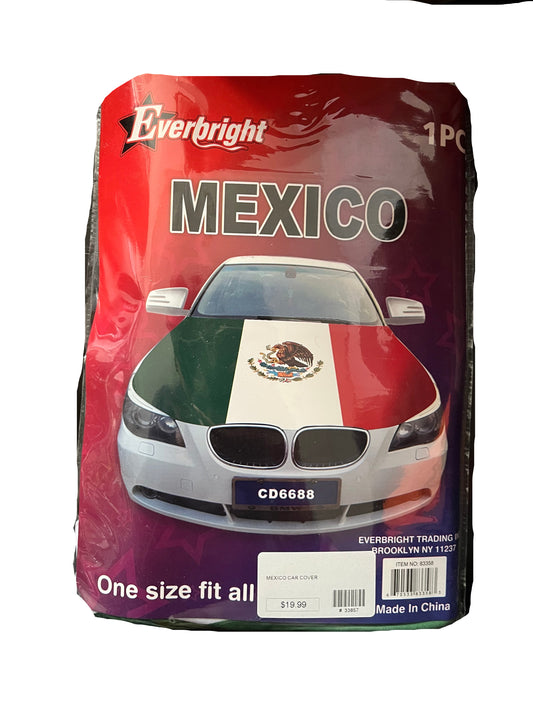 Mexico Flag Car Hood Cover
