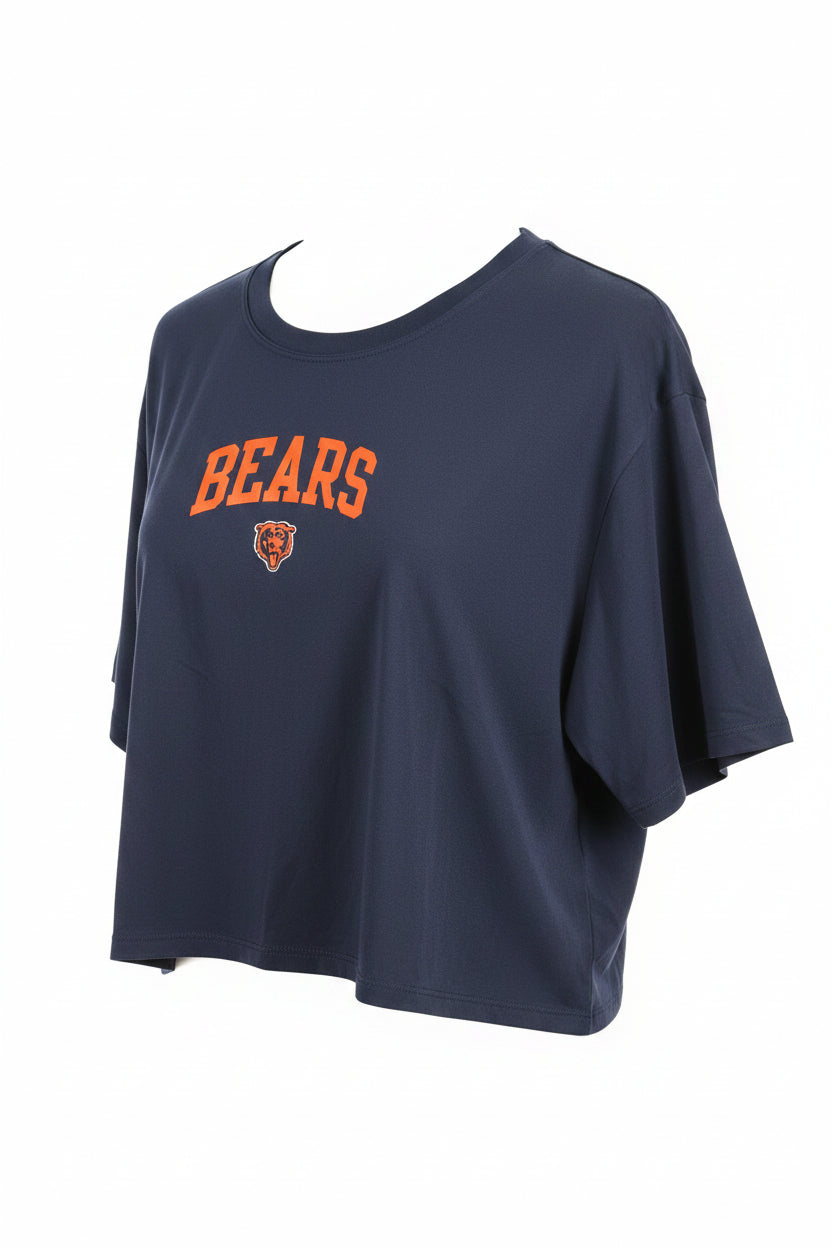 Chicago Bears Women's Primary Logo Cropped Oversized Tee
