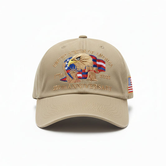 USA 250 Official Stitched Liberty Limited Beige Hat