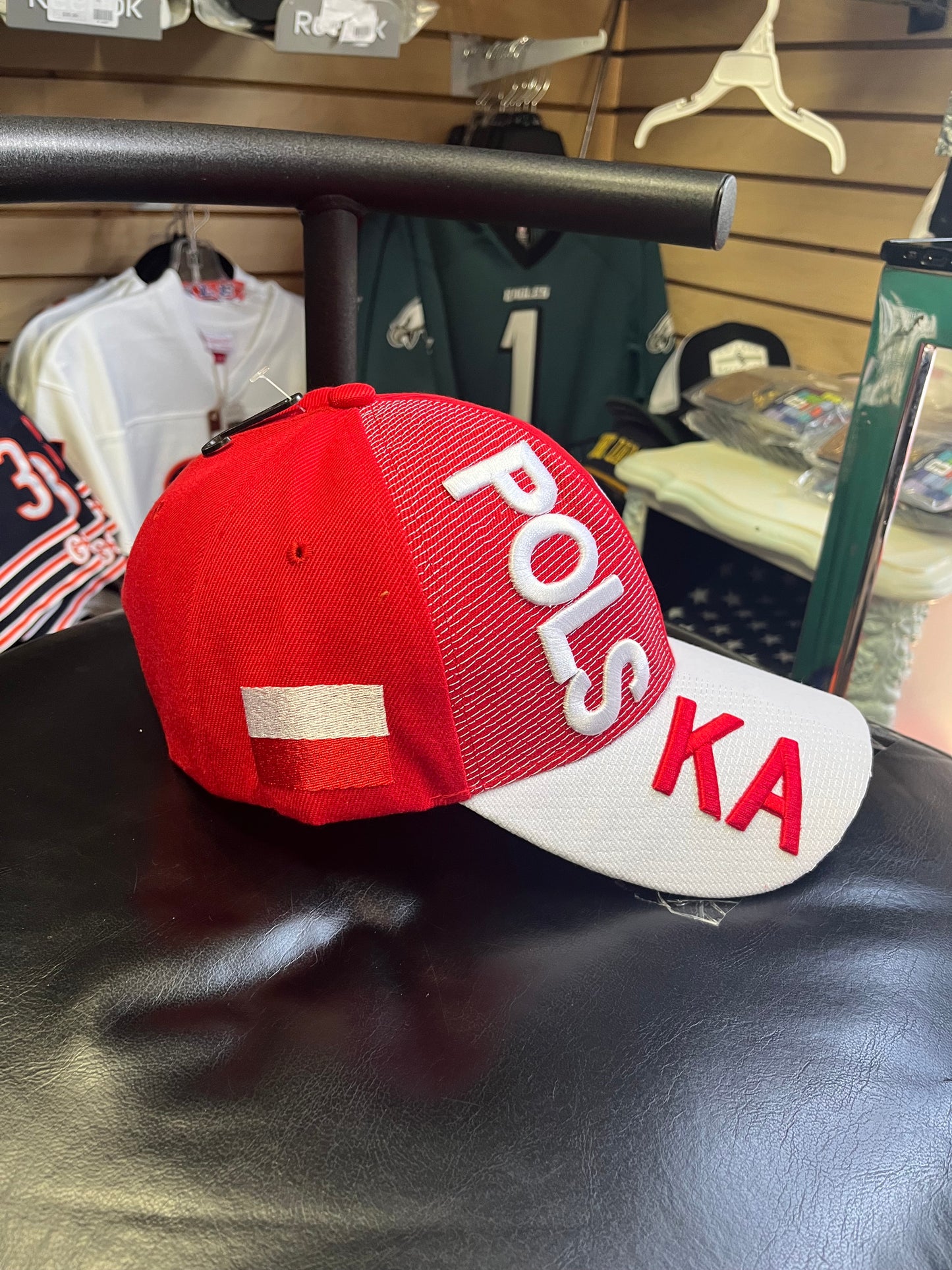 Polska Red and White 3D Stitched Emblem Polish Hat