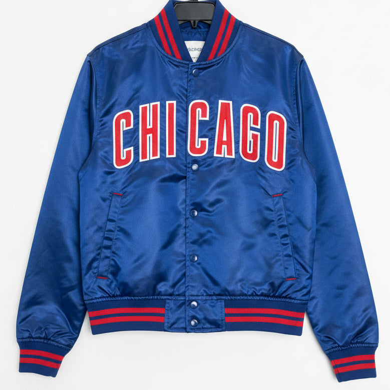 Youth Chicago Cubs Royal  Full-Snap Varsity Jacket