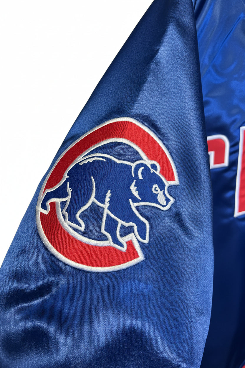 Youth Chicago Cubs Royal  Full-Snap Varsity Jacket