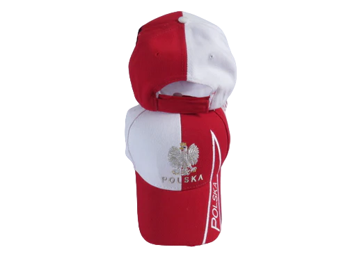 Bulk of Polska Poland National Pride Crest Hat - Red & White 12 Pack