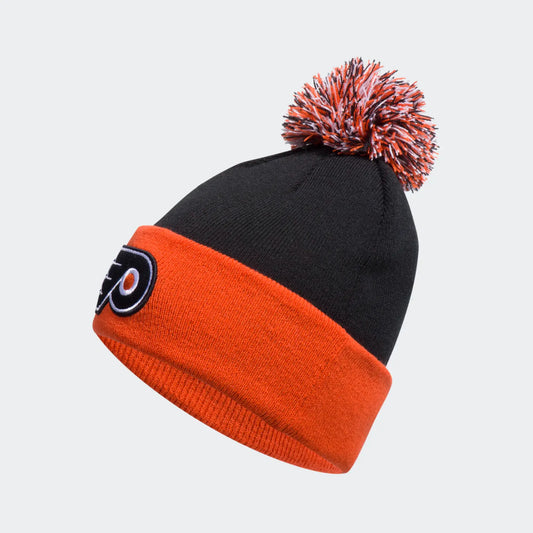 Adidas Men's Team Stripe Cuffed Pom Hat - Philadelphia Flyers