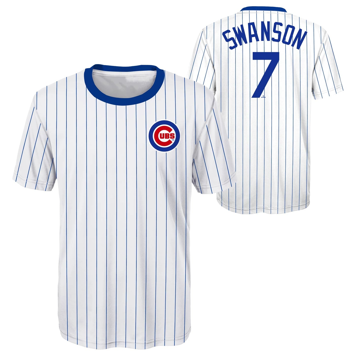 Chicago Cubs Dansby Swanson Sublimation Cooperstown Youth Replica Jersey