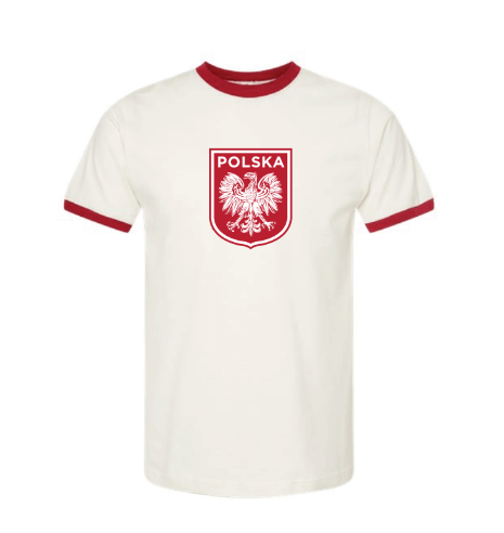 Lato #16 T-Shirt Polska With Eagle Old School Polish Soccer Player Poland Jersey Style