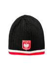 Polish Polska Knit Winter Hat With Eagle - Made in Poland