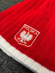 Polish Polska Knit Winter Hat With Eagle - Made in Poland