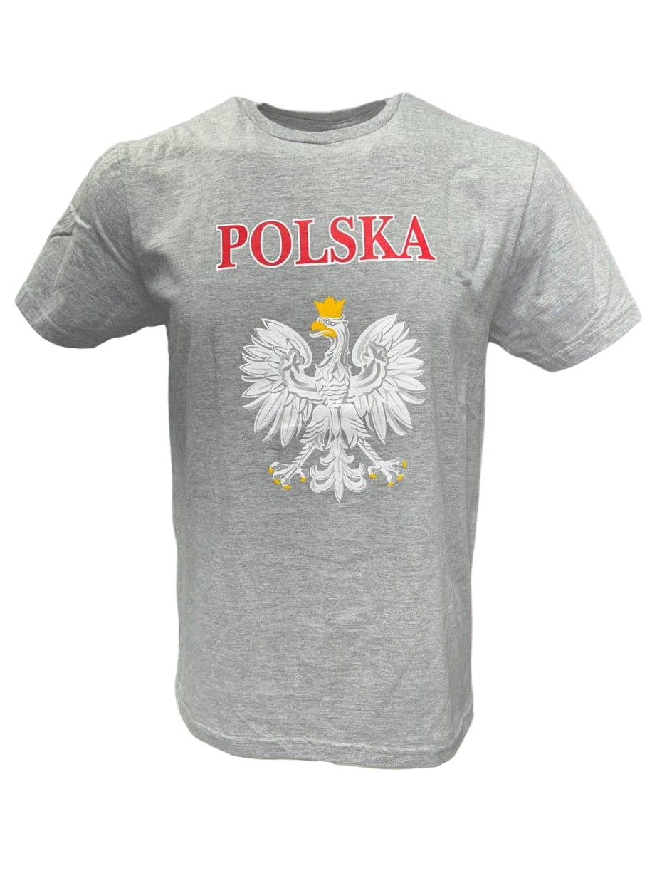 Polish Men's Polska Softstyle Printed Eagle Crest T-Shirt