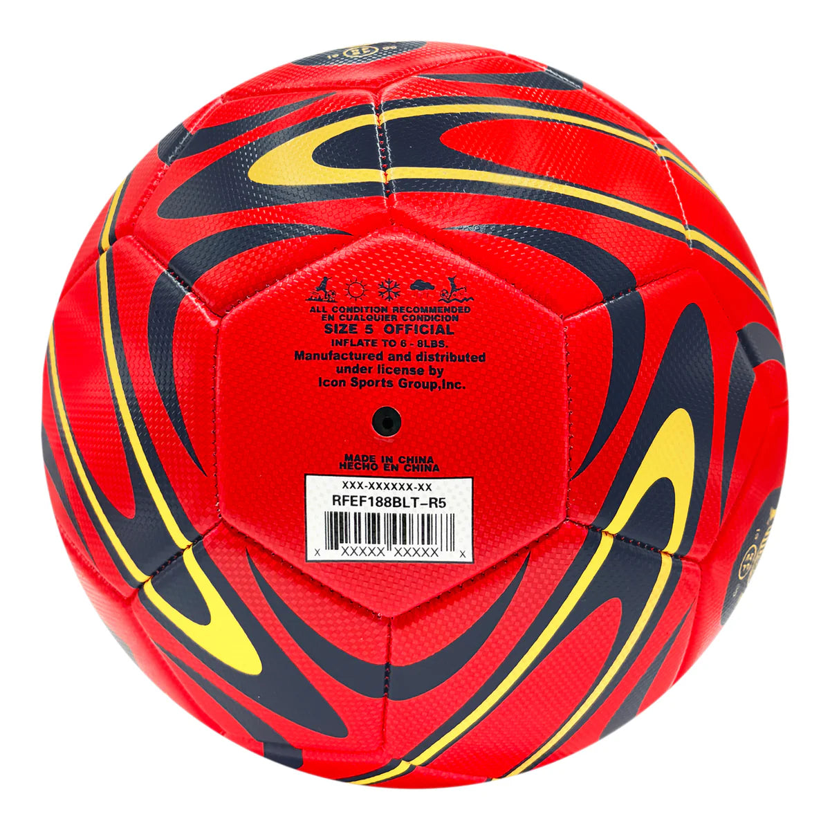 Spain Soccer Ball - Red - Size 5