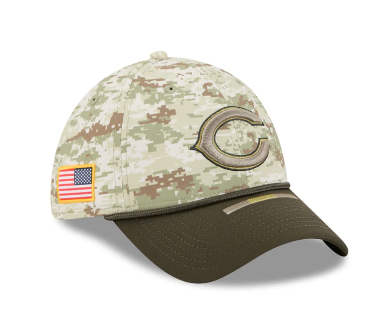 Chicago Bears 2025 Salute to Service Digi Camo 39THIRTY Stretch Fit