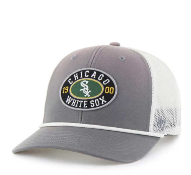 Chicago White Sox Dark Gray Tide Sweep Rope '47 Trucker Hat