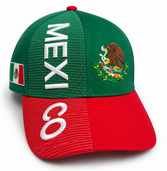 Mexico Tricolor Adjustable Hat