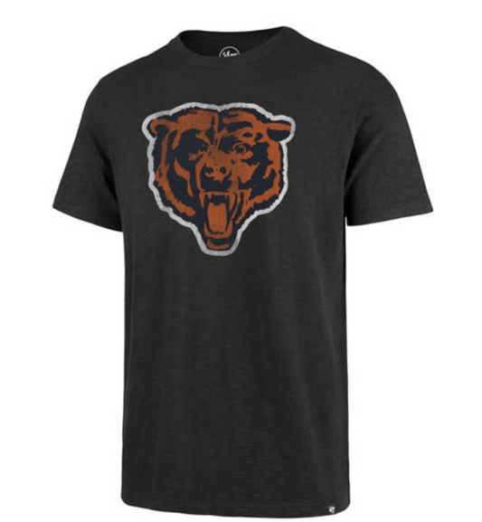 Chicago Bears Historic Charcoal Grit Vintage Tee Mens