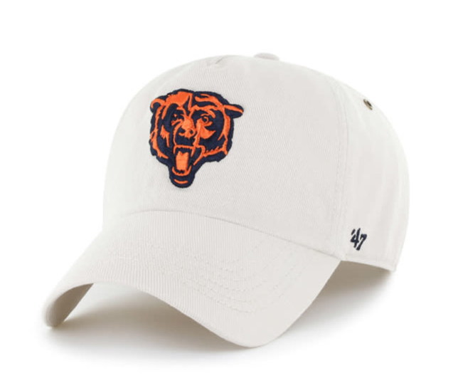 Chicago Bears Bone Side Stack '47 Clean Up Adjustable Hat
