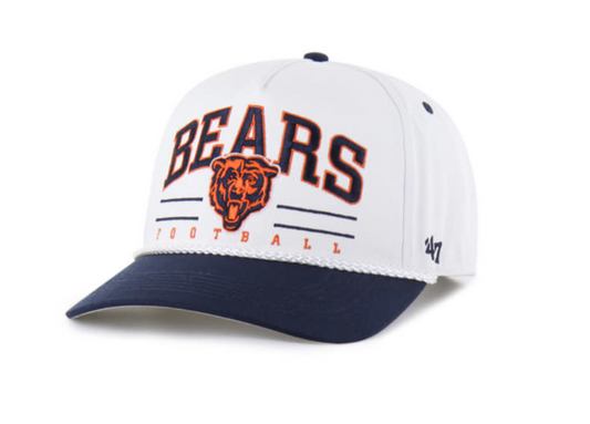 Chicago Bears White Roscoe Two-Tone '47 Hitch Youth hat