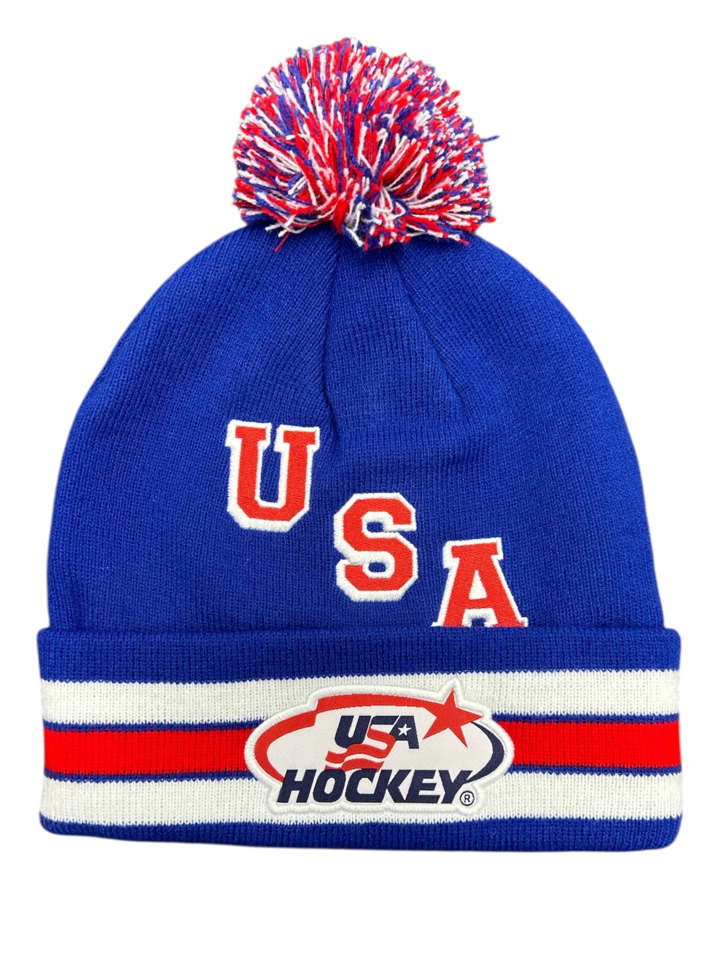 USA 2026 Hockey Shield Official Licensed Blue Knit Hat