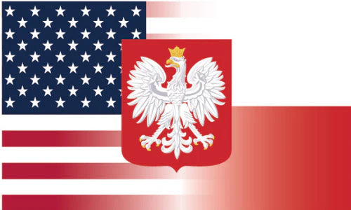 USA American Poland 3x5ft Nylon 100D Flag POLSKA/POLISH