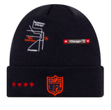 Men's New Era Navy Chicago Bears Super Bowl XX City Transit Cuffed Knit Hat