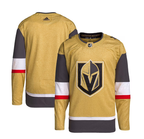 Vegas Golden Knights adidas Home Primegreen Authentic Jersey - Gold