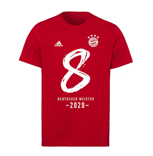 FC Bayern Bundesliga 2019-20 Champions T-Shirt – Red