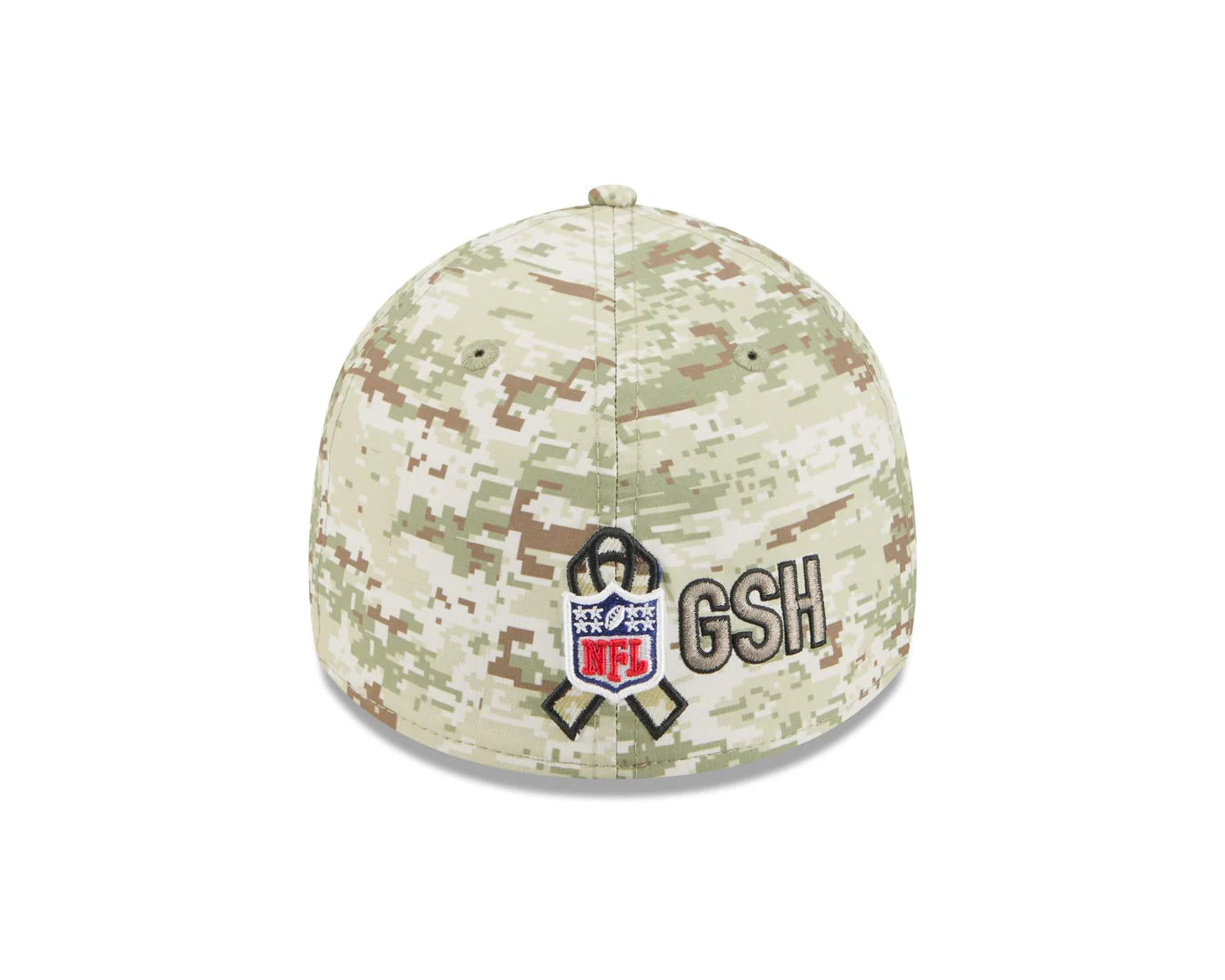 New Era Chicago Bears Mens Green 2025 Salute To Service Camo 39THIRTY Flex Hat