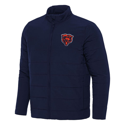 Men's Antigua Navy Chicago Bears Swelter Full-Zip Jacket