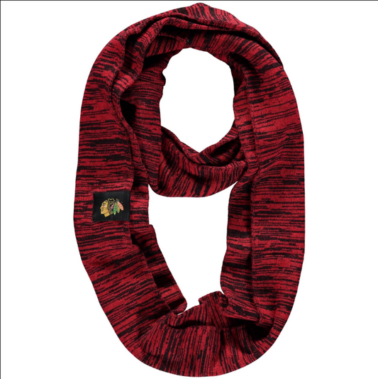 FOCO Black Chicago Blackhawks Colorblend Infinity Scarf