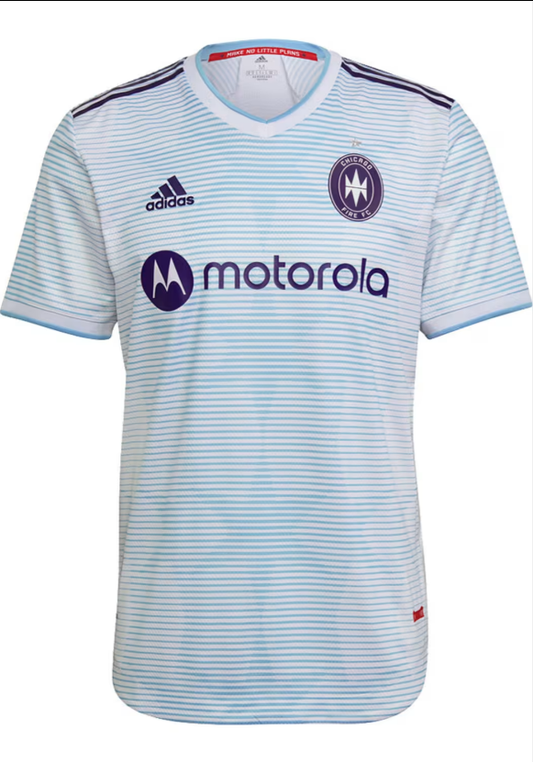 Chicago Fire MLS Adidas 2021/22  Authentic  Away Jersey - White