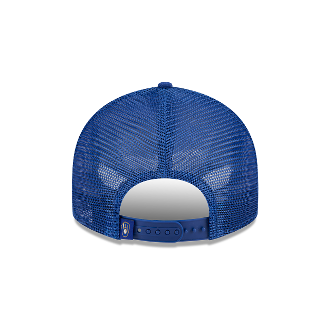 Milwaukee Brewers Blue 9FIFTY Trucker Meshback Hat