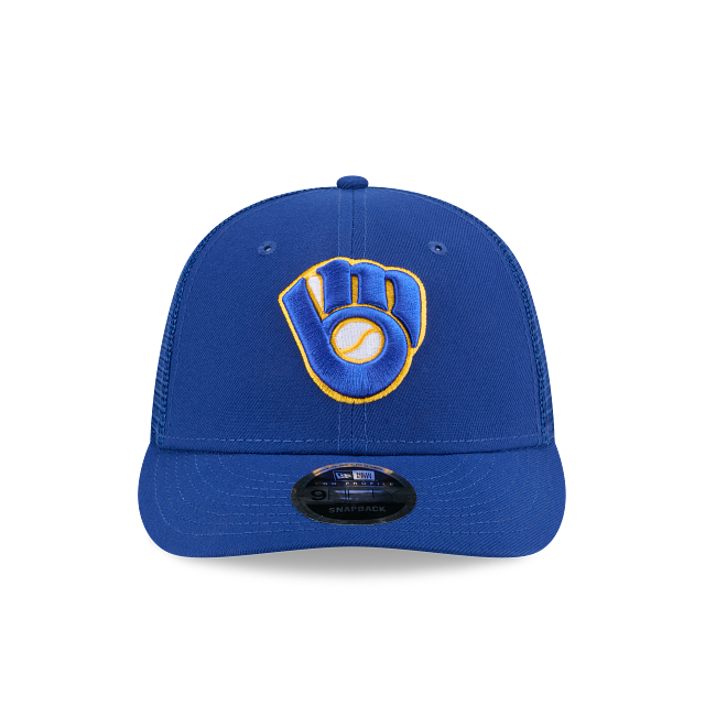 Milwaukee Brewers Blue 9FIFTY Trucker Meshback Hat