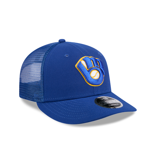 Milwaukee Brewers Blue 9FIFTY Trucker Meshback Hat