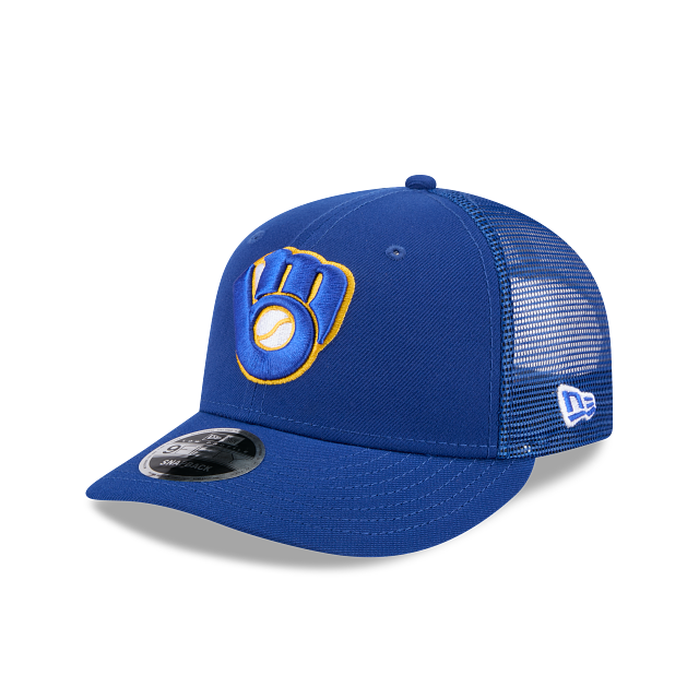 Milwaukee Brewers Blue 9FIFTY Trucker Meshback Hat