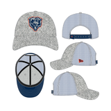 Men's Chicago Bears New Era Heather Gray/Navy Pop Trucker 9FORTY Adjustable Hat