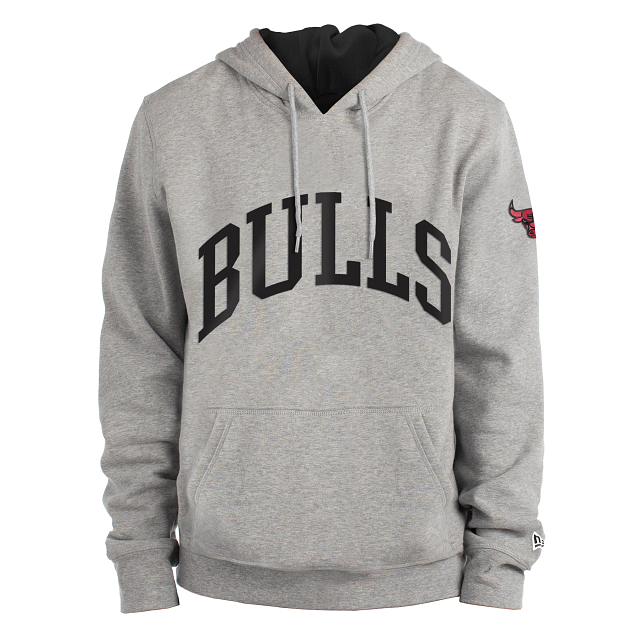 Men's New Era Chicago Bulls Hoodie Grey