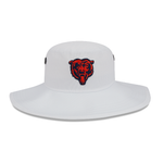 Men's Chicago Bears New Era White 2023 NFL Training Camp Alternate Logo Panama Bucket Hat