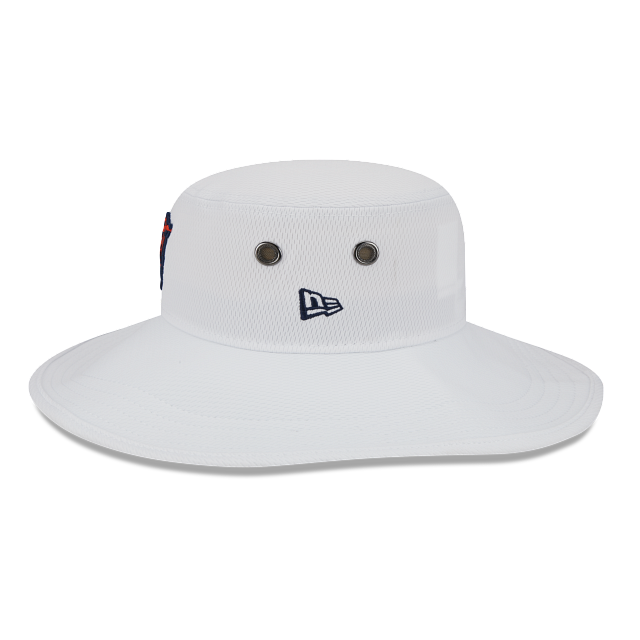 Men's Chicago Bears New Era White 2023 NFL Training Camp Alternate Logo Panama Bucket Hat