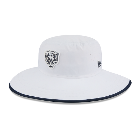 Chicago Bears White Training 2025 New Era Bucket Hat