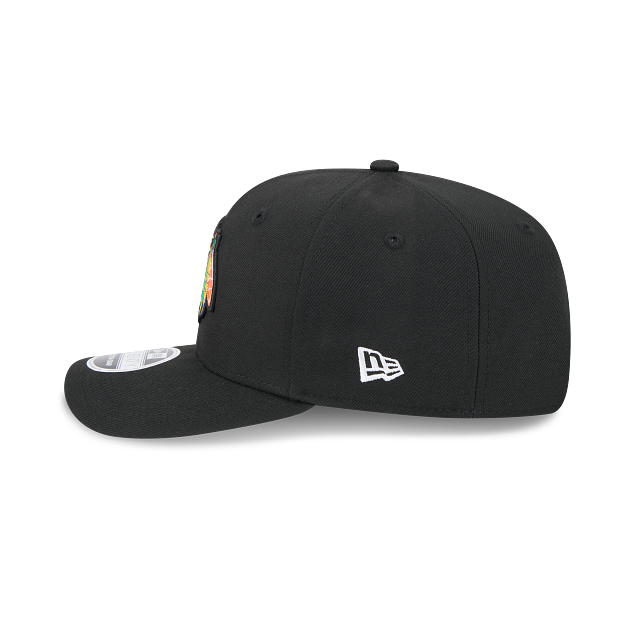 Chicago Blackhawks New Era 9SEVENTY Black Snapback Adjustable Hat
