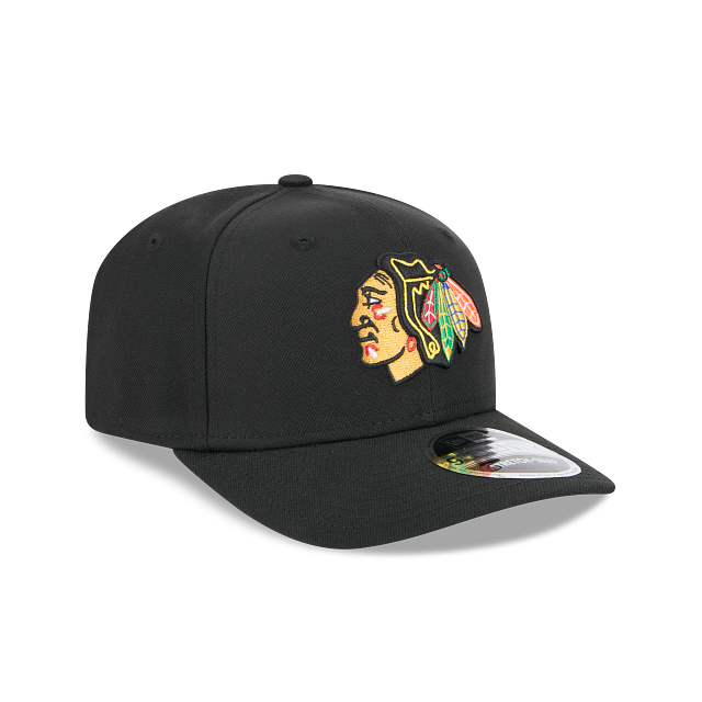 Chicago Blackhawks New Era 9SEVENTY Black Snapback Adjustable Hat