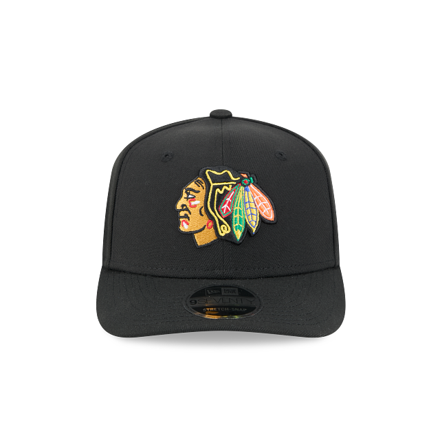 Chicago Blackhawks New Era 9SEVENTY Black Snapback Adjustable Hat