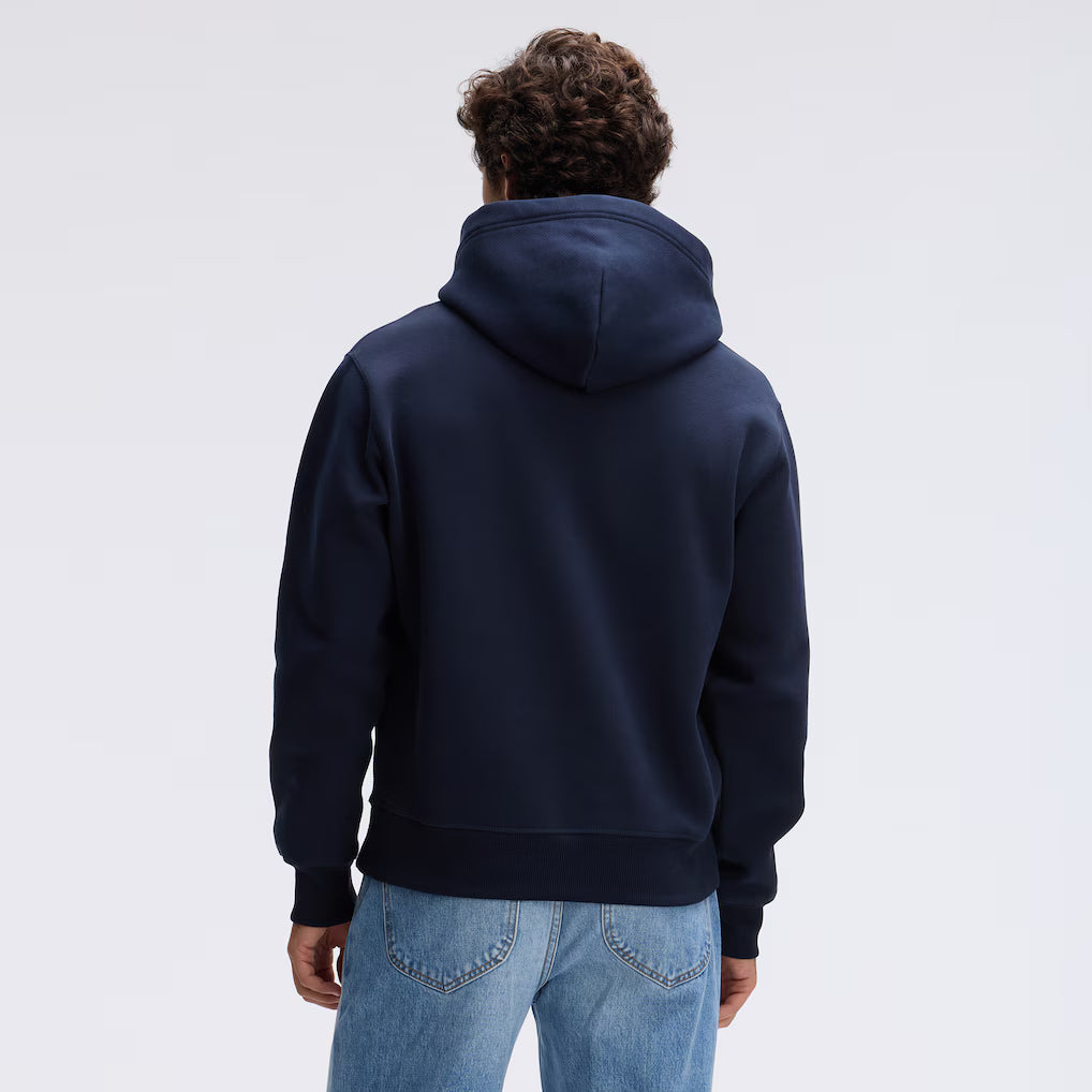 Chicago Bears Fanatics Iconic Fleece Flocked Hoodie - Navy