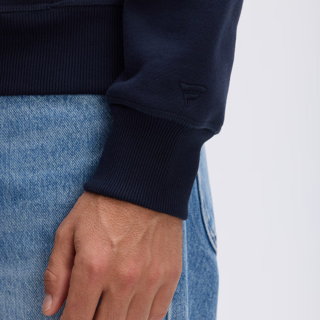 Chicago Bears Fanatics Iconic Fleece Flocked Hoodie - Navy