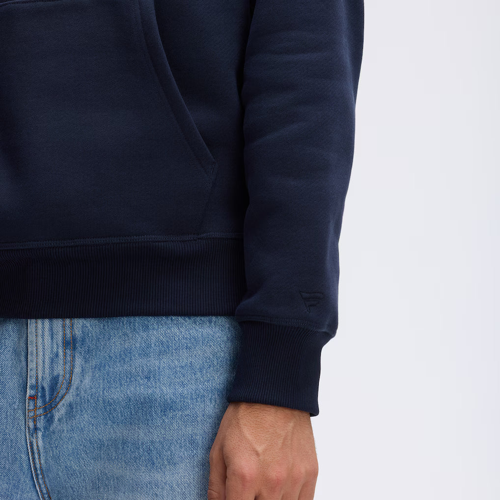 Chicago Bears Fanatics Iconic Fleece Flocked Hoodie - Navy