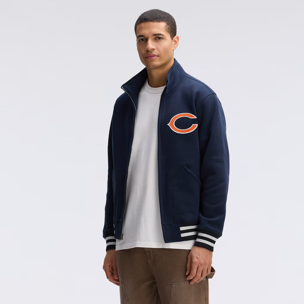 Chicago Bears Fanatics Iconic Fleece Full-Zip Jacket - Navy