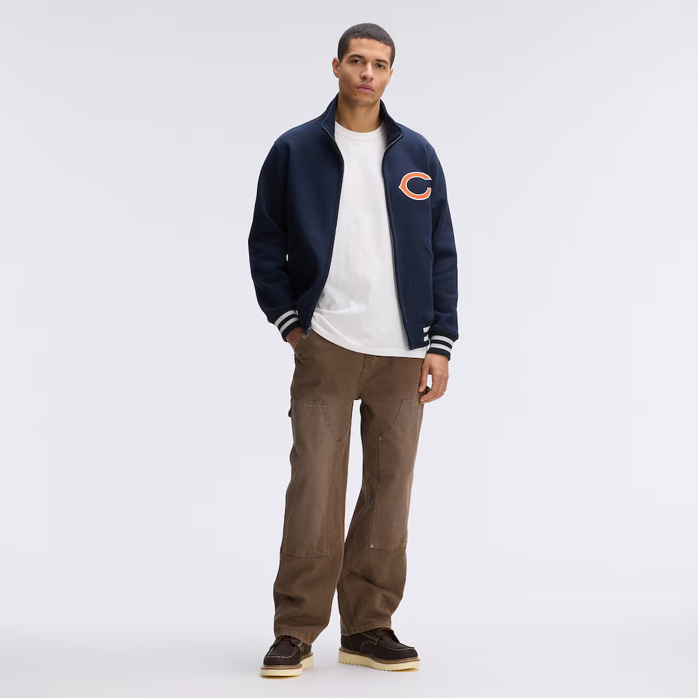 Chicago Bears Fanatics Iconic Fleece Full-Zip Jacket - Navy