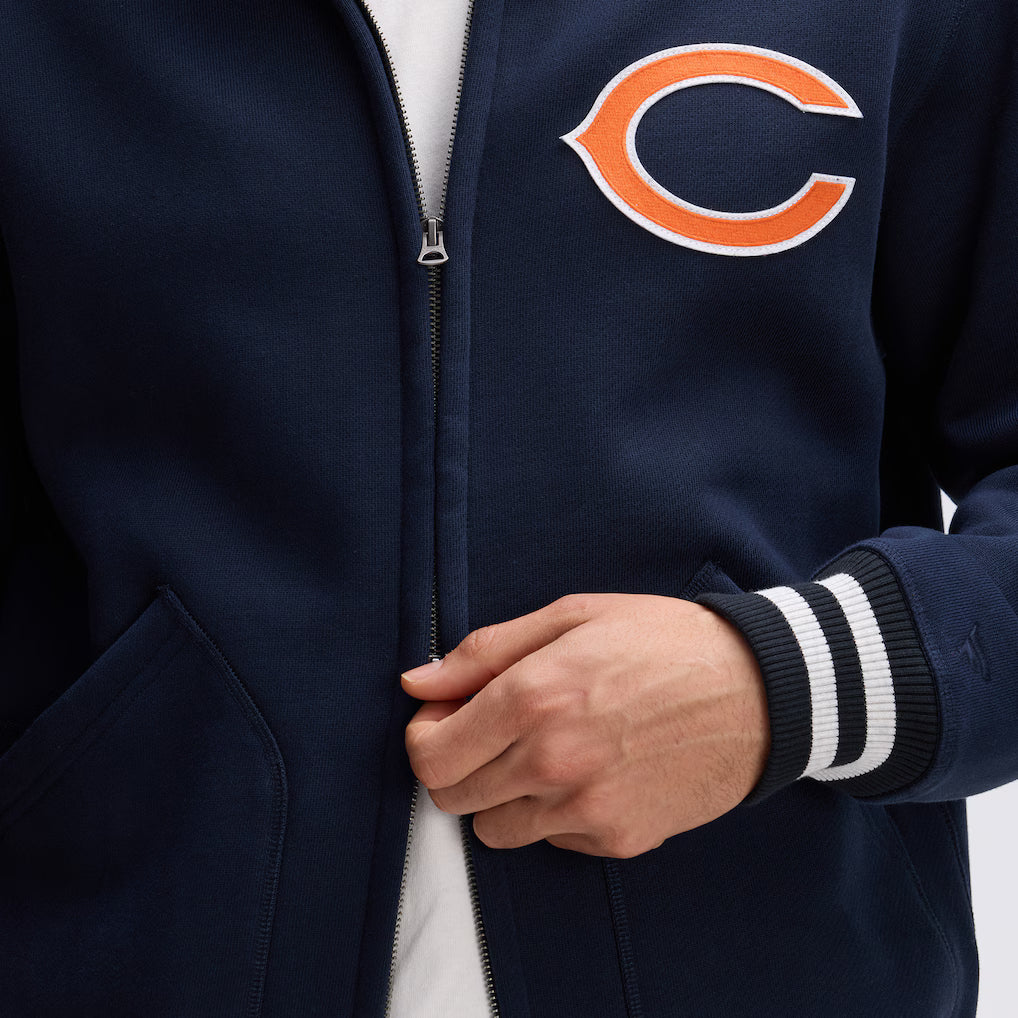 Chicago Bears Fanatics Iconic Fleece Full-Zip Jacket - Navy