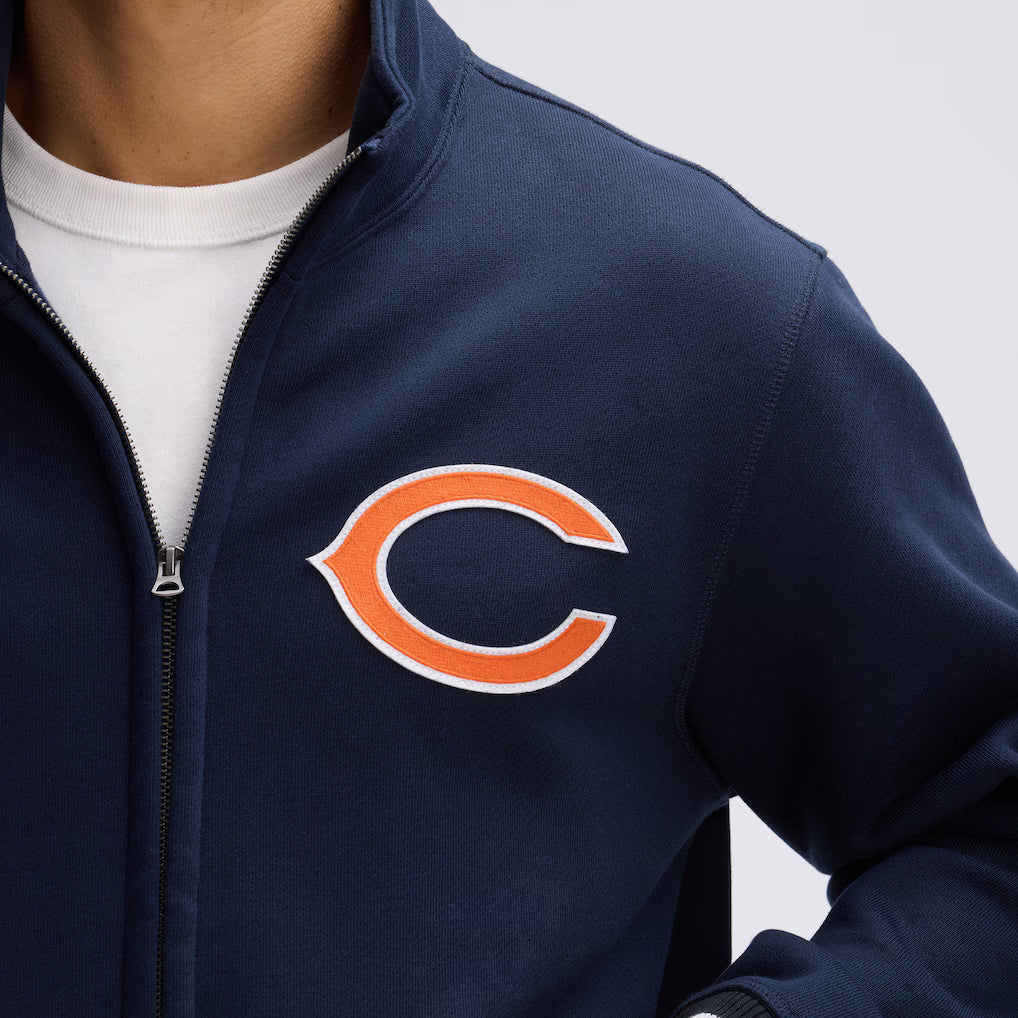 Chicago Bears Fanatics Iconic Fleece Full-Zip Jacket - Navy